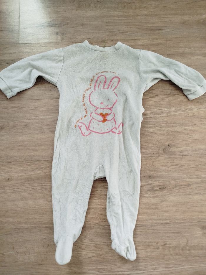 Pyjama velours Vintage 12 mois