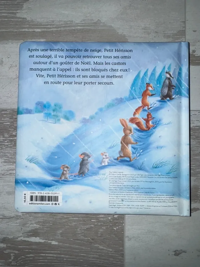 Livre petit hérisson et le goûter de Noël - photo numéro 2