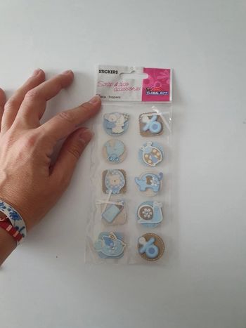Stickers naissance neufs