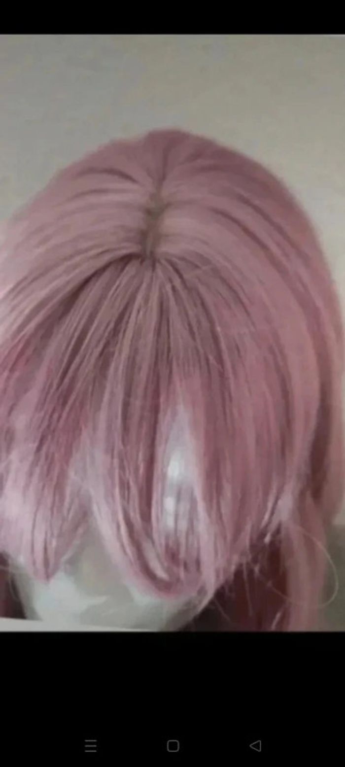 Perruque Naturelle Rose Pastel Tendance - photo numéro 7