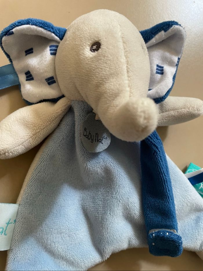 Doudou bébé éléphant Baby Nat - photo numéro 2