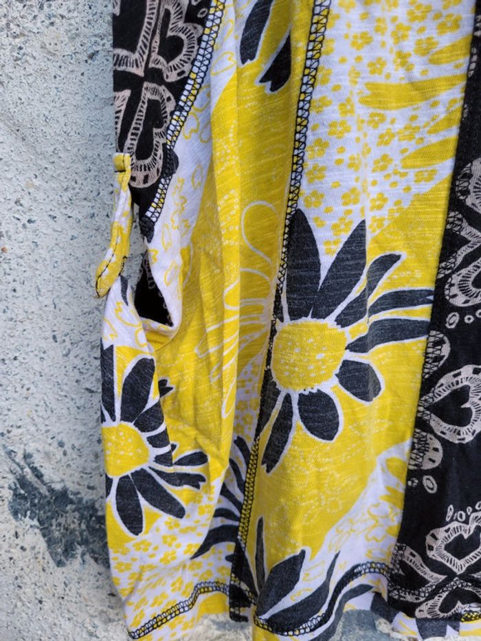 Superbe robe/tunique Desigual 5/6 ans, noir et jaune - photo numéro 5