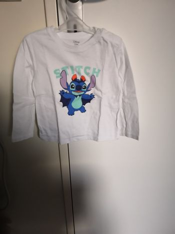 T-shirt en coton Halloween Stitch (Blanc) 12 mois (80 cm) Kiabi