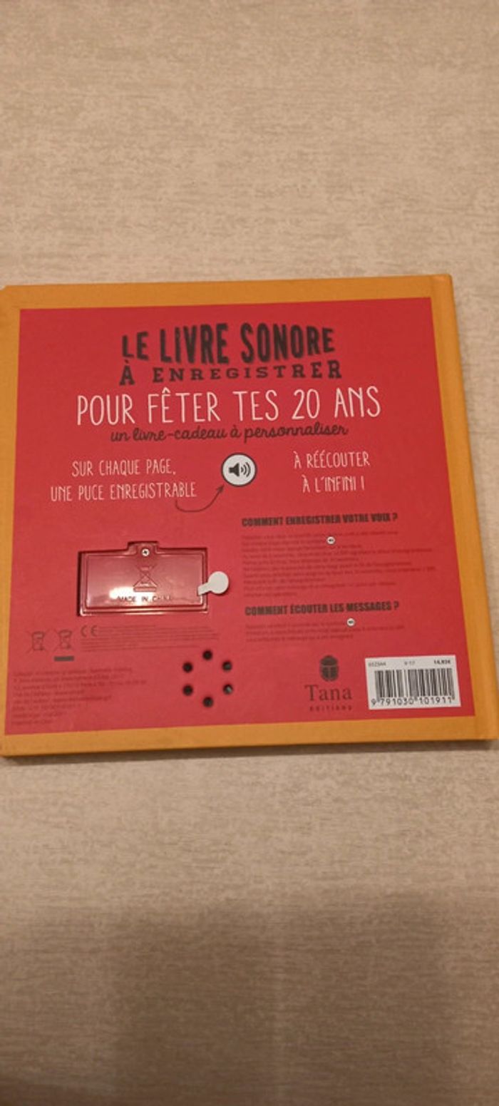 Livre à enregistrer 20ans - photo numéro 2