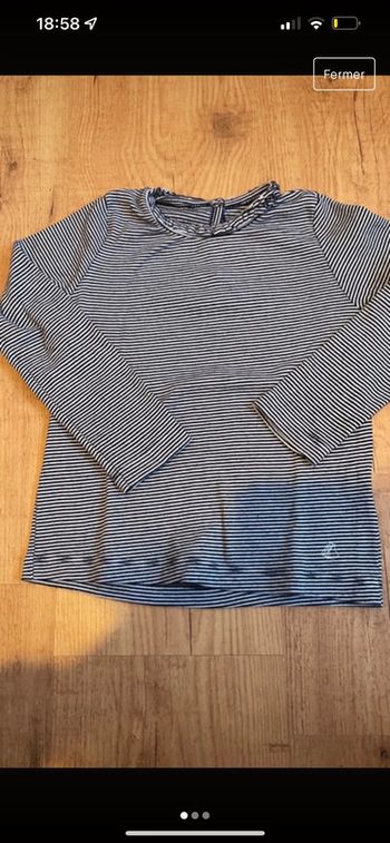 T-shirt manches longues Petit bateau 5 ans