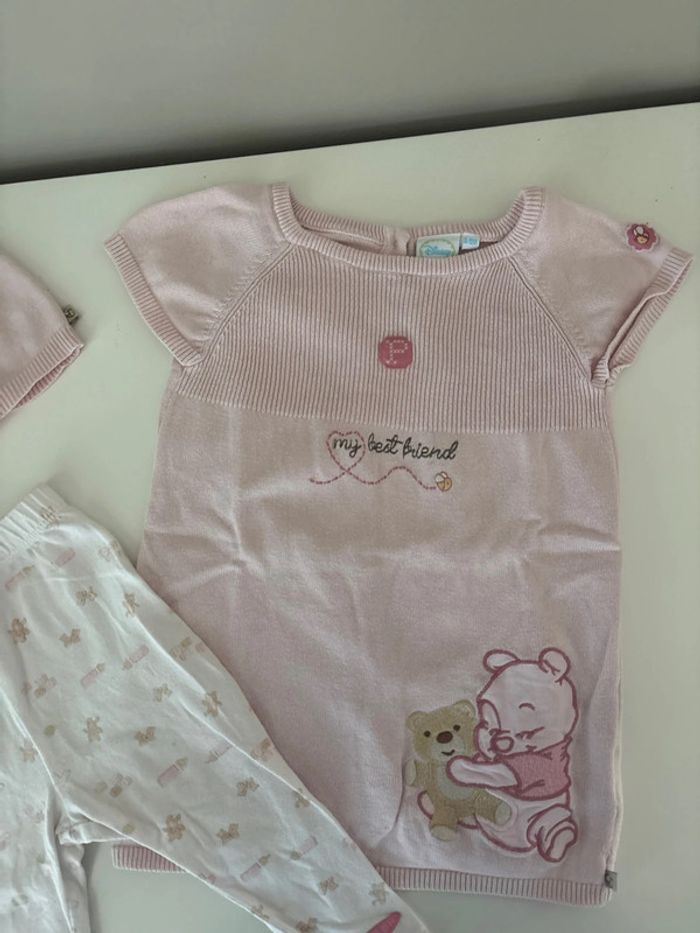 Ensemble fille Winnie l’ourson - taille 6-9 mois - Disney - photo numéro 2
