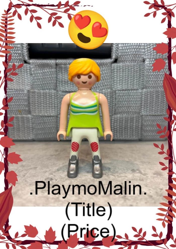 Personnage figurine femme playmobil