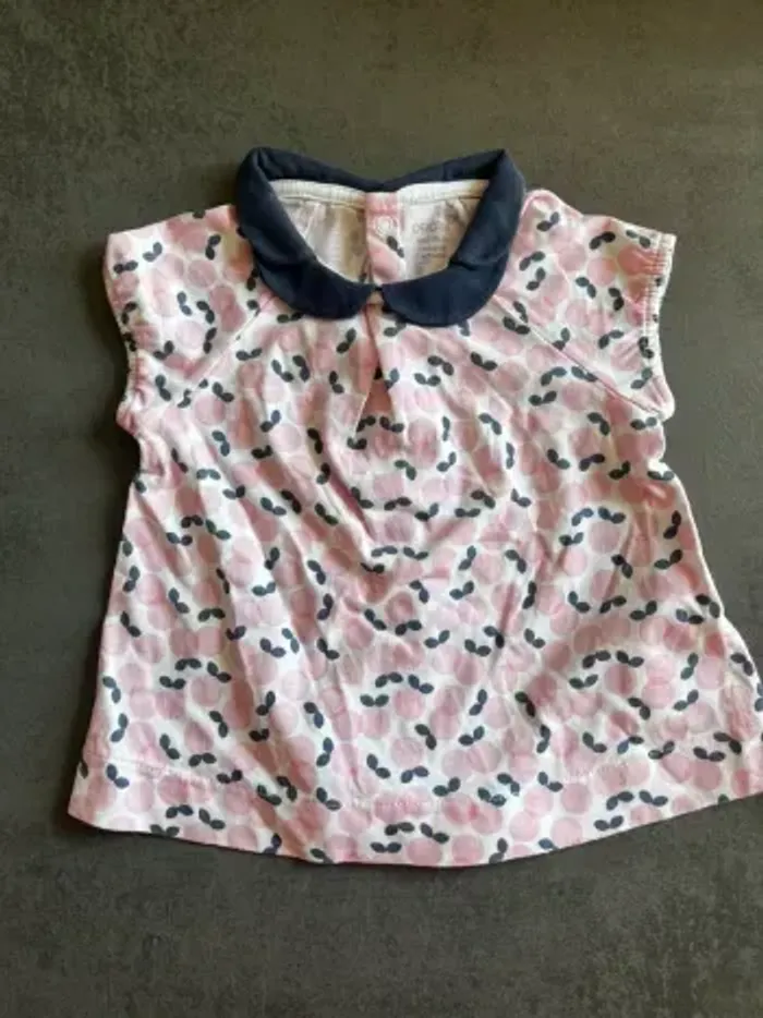 Lot 2 tee-shirts 6 mois - photo numéro 3