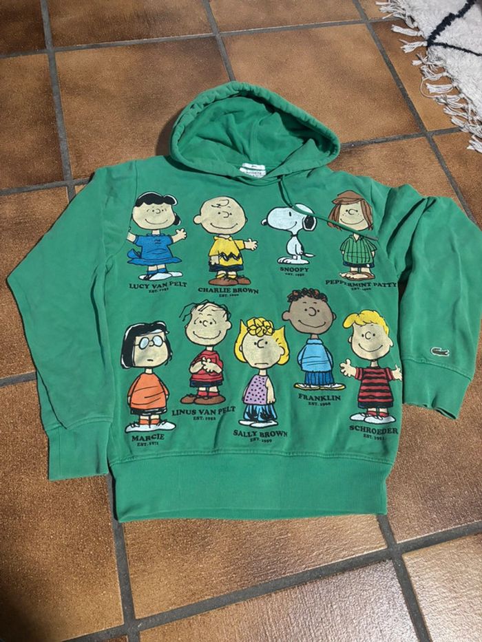 Sweat lacoste x peanuts
