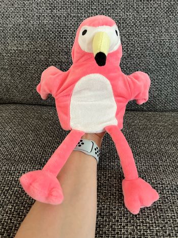 Marionnette flamant rose