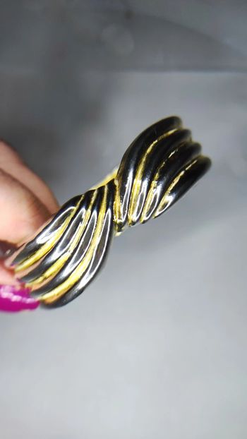 Bracelet manchette en laiton vintage