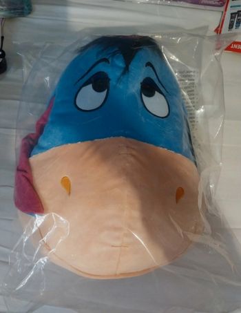 Coussin Visage de Bourriquet, Winnie l'Ourson Peluche Bourriquet Disney