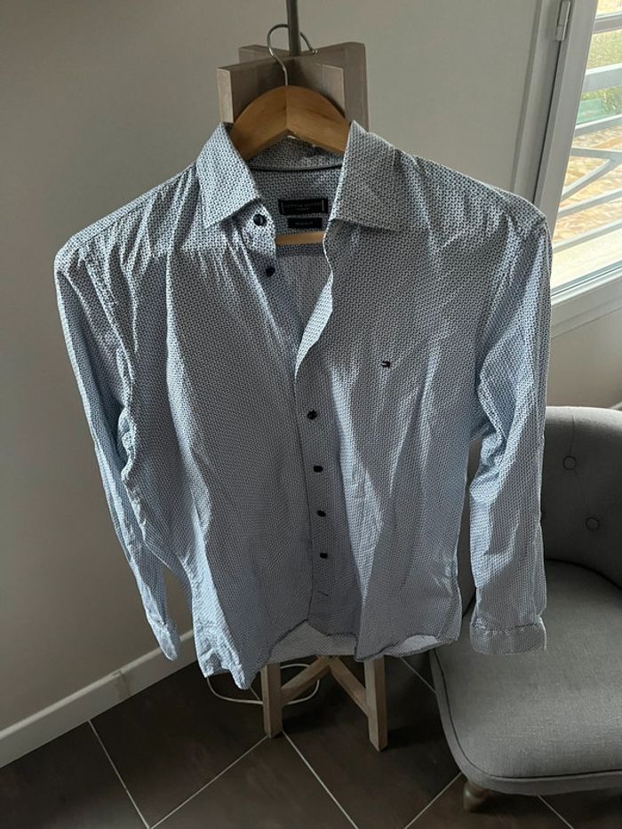Chemise bleu Tommy Hilfiger homme taille M