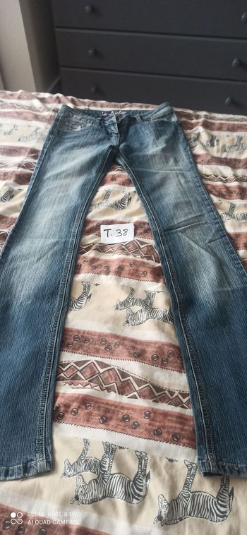 Jeans bleu bootcut t 38