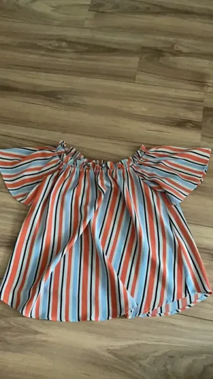 Top rayé femme