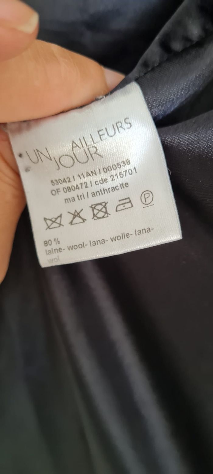 Manteau en laine et cachemire Un jour ailleurs - photo numéro 6