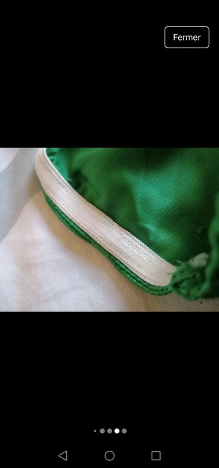 Corset vert en satin - photo numéro 6