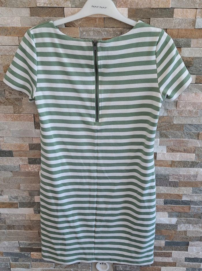 Robe verte et blanche Vila taille 34 - photo numéro 4