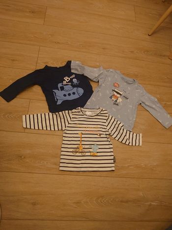 Lot 3 t shirts manches longues