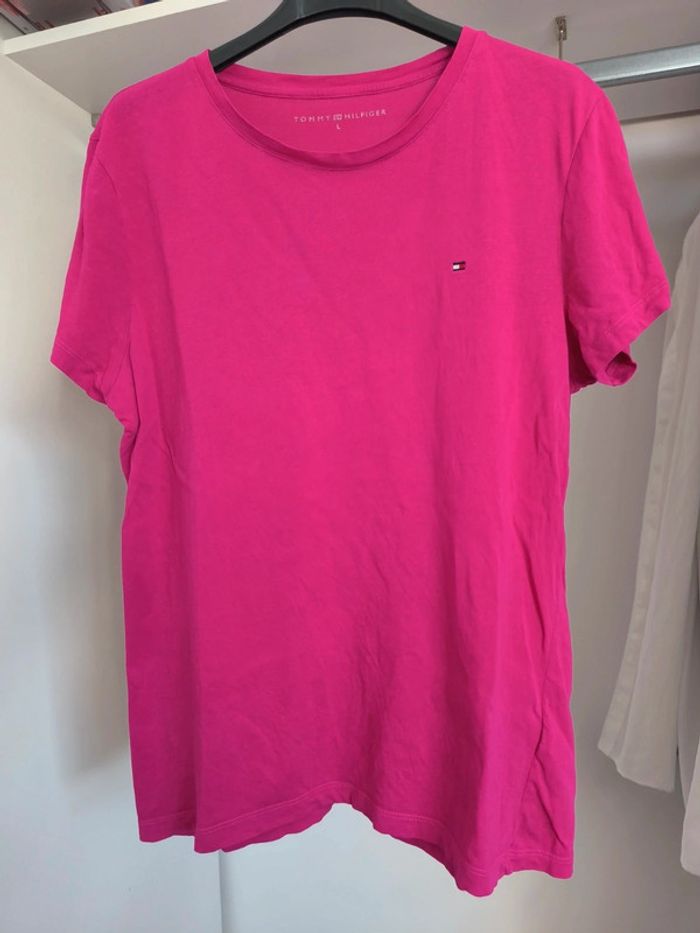 Lot de 3 t-shirts femme Tommy Hilfiger - Taille L - photo numéro 7