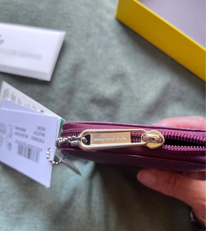 Portefeuille Mellow Leather Wallet Mandarina Duck - photo numéro 4