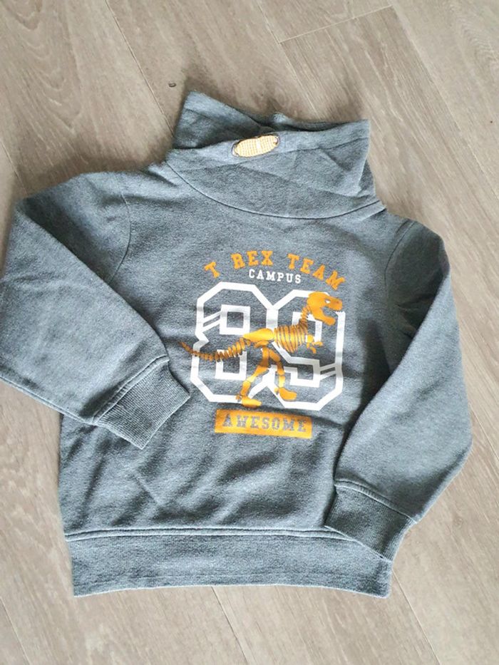 Lot de 2 sweats garçon taille 6 ans Col montant - photo numéro 3