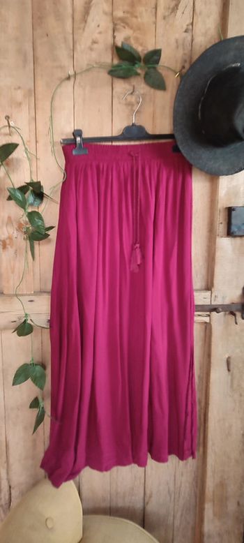 Jupe longue fushia
