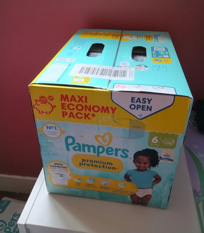Maxi pack couches Pampers premium protection t6 - photo numéro 2