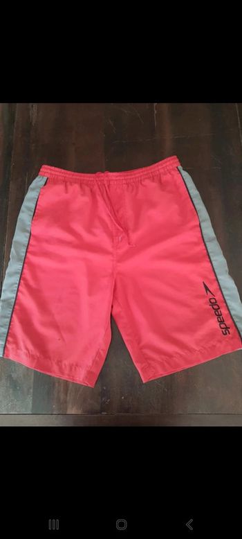 Short de bain Speedo rouge/gris taille fr 42/44