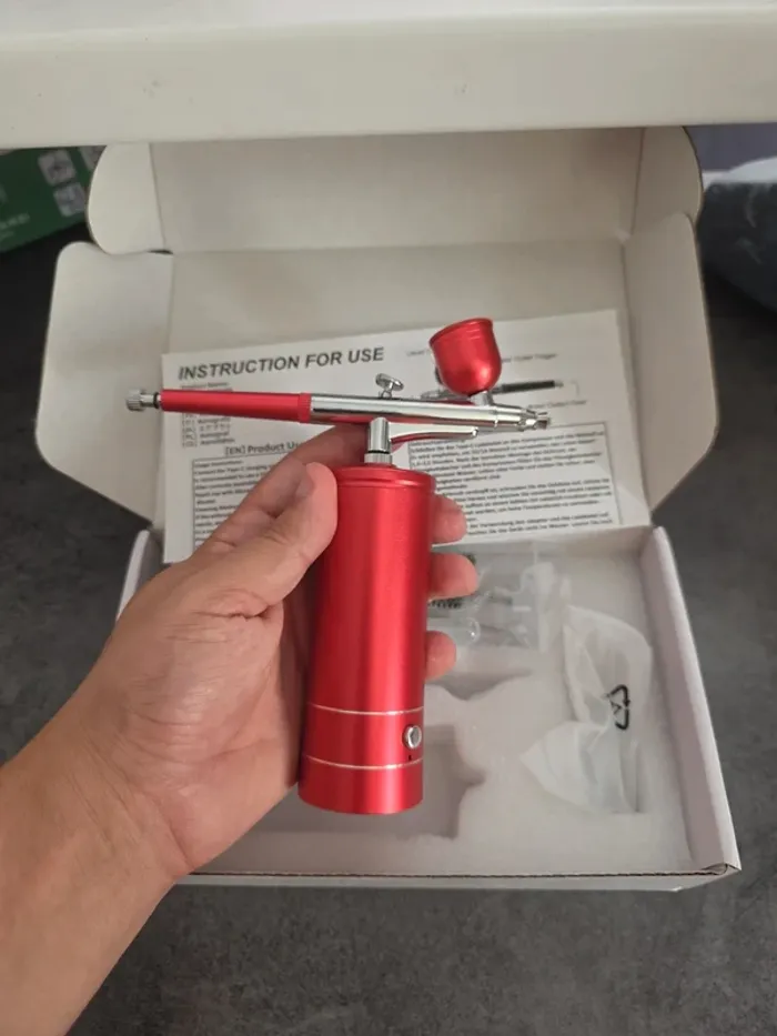 [NEUF] Aerographe airbrush manucure peinture rouge - photo numéro 2