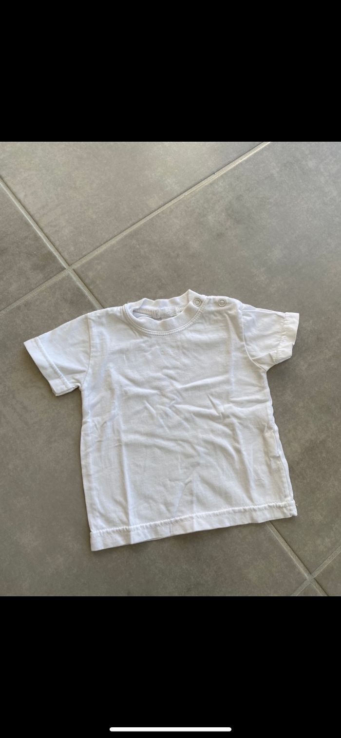 Tee shirt manches courtes mixte 3 mois - photo numéro 2