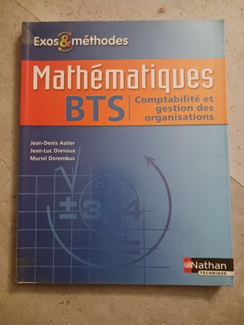 livre mathématique BTS comptabilité et gestion des organisations