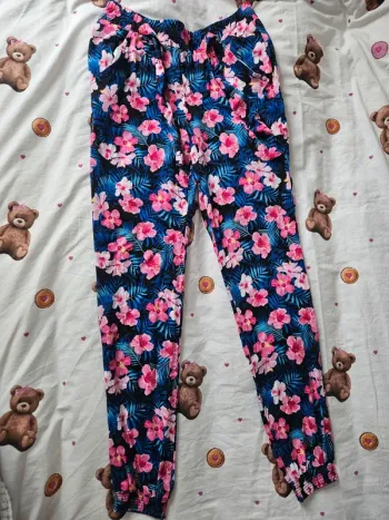 Pantalon fluide fleuri