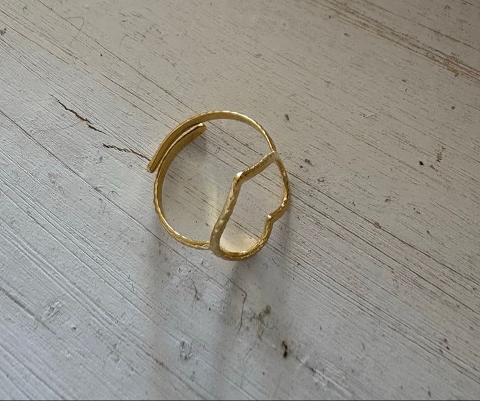 Bague dorée acier inoxydable - photo numéro 4