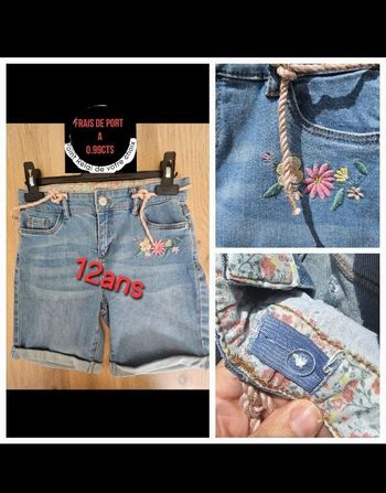 Short en jeans 12 ans fille 🌸