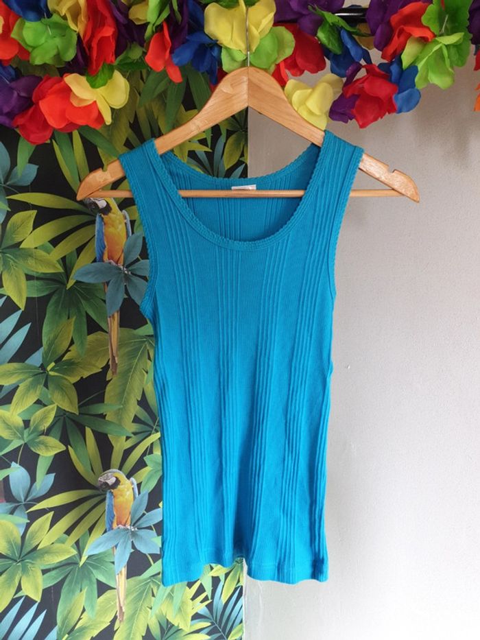 Debardeur femme bleu