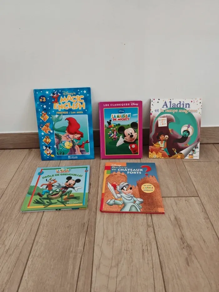 Lot de 5 livres Disney