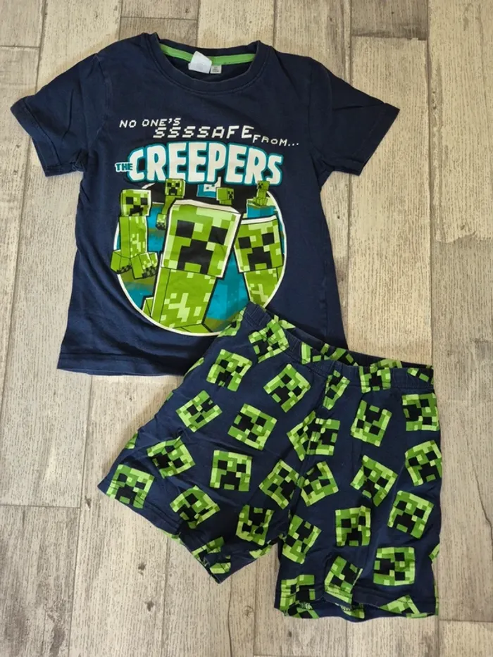 Pyjama minecraft 6 ans