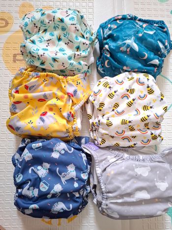 Lots de 6 couches lavables Bambino Mio