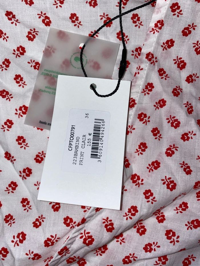Blouse Bambino Claudie Pierlot imprimée fleurs Taille 36 - photo numéro 12
