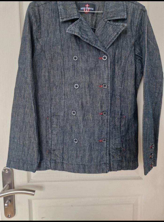 Jolie veste en jean femme miss dynam taille L/40 - photo numéro 4