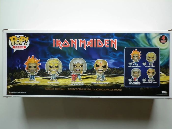 Iron Maiden Set 4 figurines Killers / The Number Of The Beast / Piece Of Mind Eddie Figurine Pop - photo numéro 2