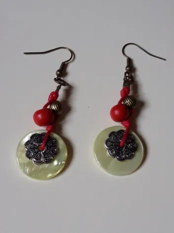Boucles d'oreilles pendantes fantaisie