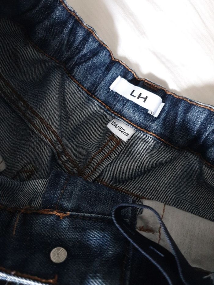 Bermuda en jean bleu garçon Taille 12 ans marque la Halle - photo numéro 3