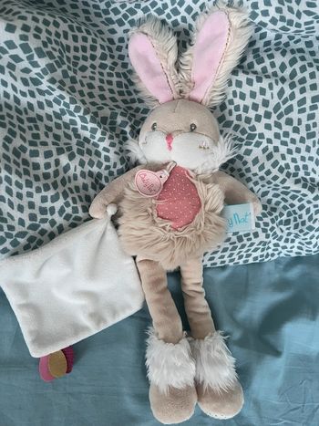 Doudou lapin mouchoir baby nat