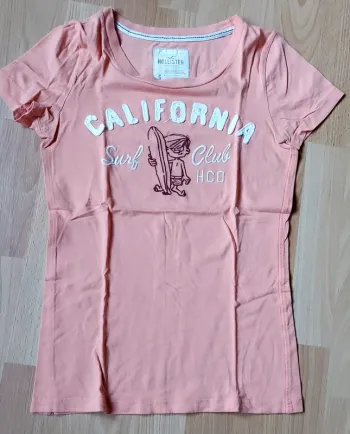 T-shirt orange California Hollitaille S