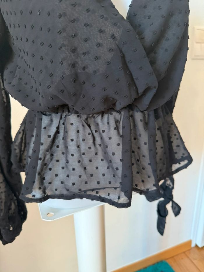 Blouse noir SHEIN taille M en très bon état - photo numéro 4