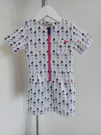 Robe manches courtes légère imprimé fille 3 ans