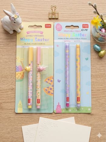 Lot de 4 Stylos Legami - Édition Limitée "Hoppy Easter"