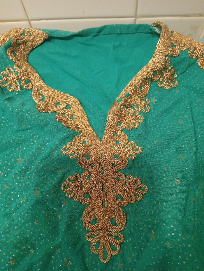 Djellaba verte et doré - photo numéro 2